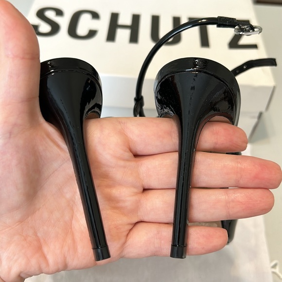 CLOSET CLOSING Revolve Schutz Aimee Heel in Black Sz 6 - Picture 4 of 5